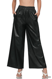 Move Over  Faux Leather Pant