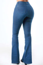 Load image into Gallery viewer, Coral High Waist Flared Denim Pant