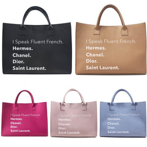 Luxe Language Tote Bag