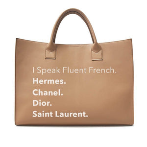 Luxe Language Tote Bag