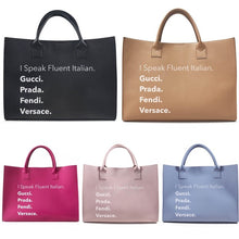 Load image into Gallery viewer, Luxury Language Tote Bag